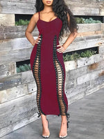 Lace-Up Cami Dress--Clearance